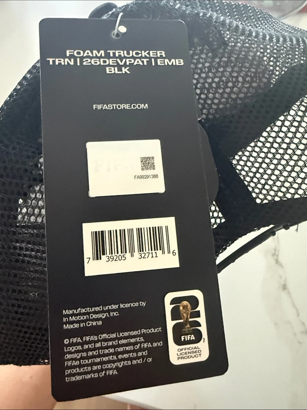 FIFA 2026 World Cup Black Trucker Hat NWT (unisex)